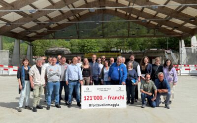 121mila franchi per #forzavallemaggia: un abbraccio collettivo alla valle ferita